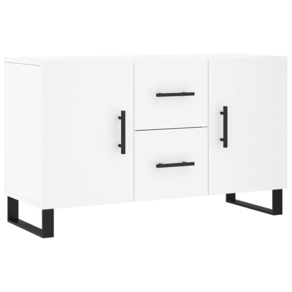 Skänk vit 100x36x60 cm konstruerat trä