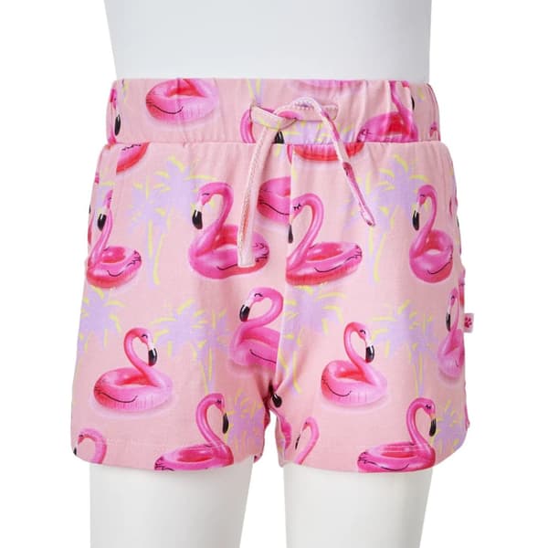 Shorts med snöre för barn ljusrosa 128