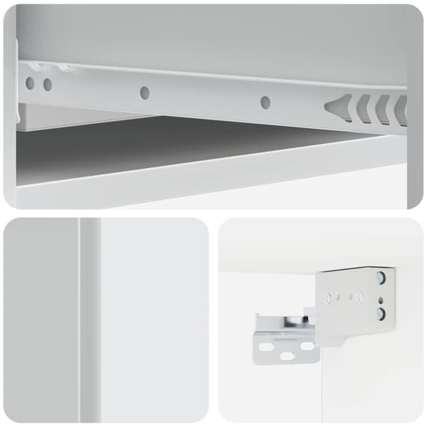 Väggmonterad sidobord Vit 87,5 x 34,5 x 17 cm Konstruerat trä