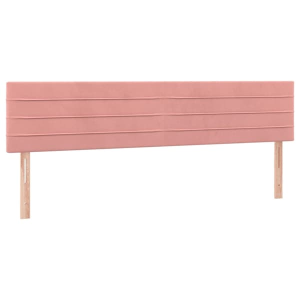 Ramsäng med madrass rosa 120x190 cm sammet