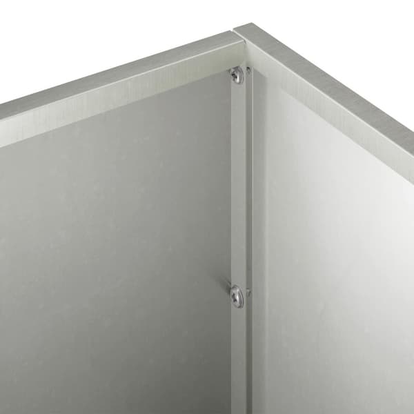 Trädgårdsplanterare 2 st Silver 40 x 20 x 20 cm Rostfritt stål