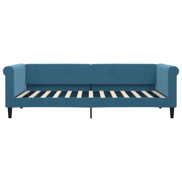 Dagbädd utdragbar blå 90x200 cm sammet