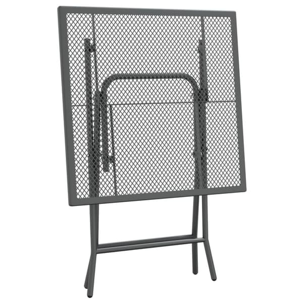 Trädgårdsbord 60x60x72 cm sträckmetall antracit