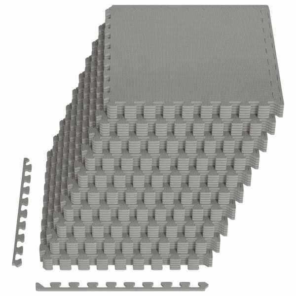 Golvmatta 40 pcs Grå 14,4 m² EVA-skum
