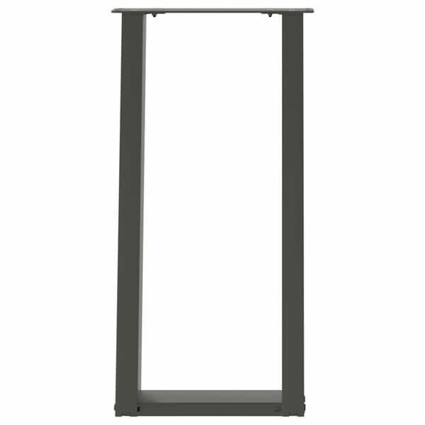 Konsolbordsben U-formade 2 st antracit 28x(72-73) cm stål