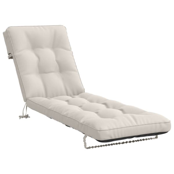 Solstol Kudde VIANEN 100% Polyester Vit 200 x 55 x 8 cm