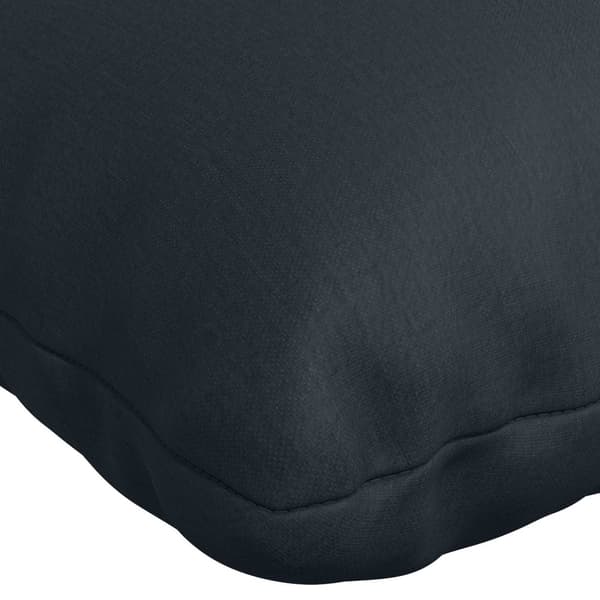 Bänk Kuddar VIANEN 2 st 100% Polyester Mörkblå 180 x 60 x 12 cm