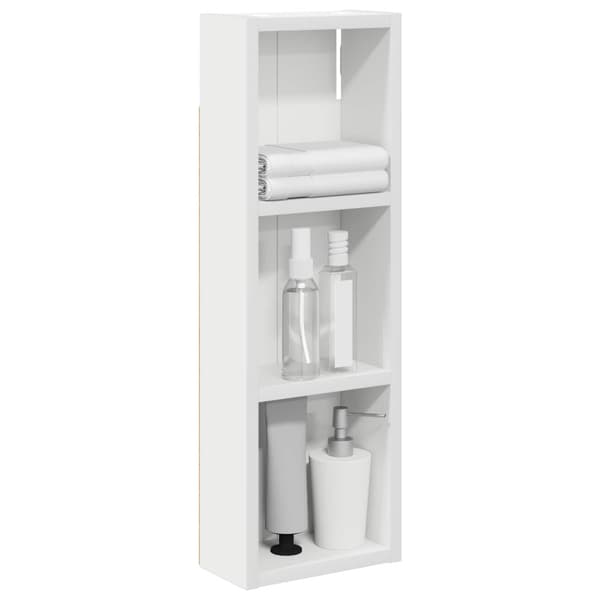 Badrumsväggskåp Vit 20 x 10 x 60,5 cm Konstruerat trä