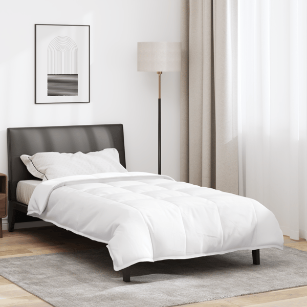 2-i-1 Duntäcke Vit 140 x 220 cm Fjäder