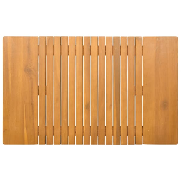 Badmatta Enfärgad Brun 81 x 50 cm trä