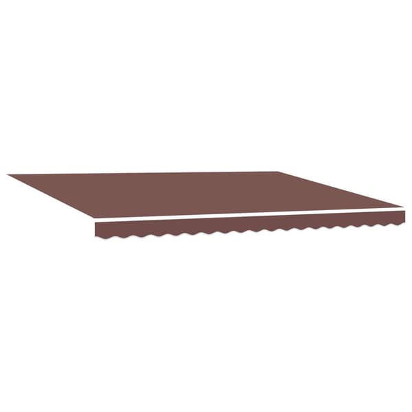 Utdragbar markis Brun 4 x 2 m 100% Polyester och Aluminium