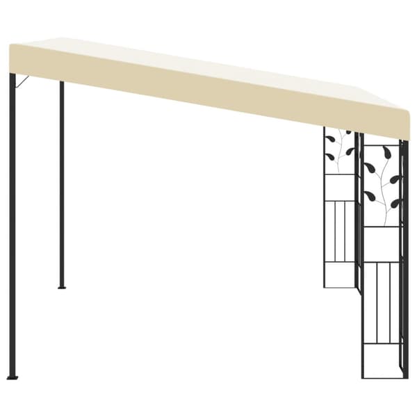 Väggmonterad paviljong 3x3x2,5 m gräddvit