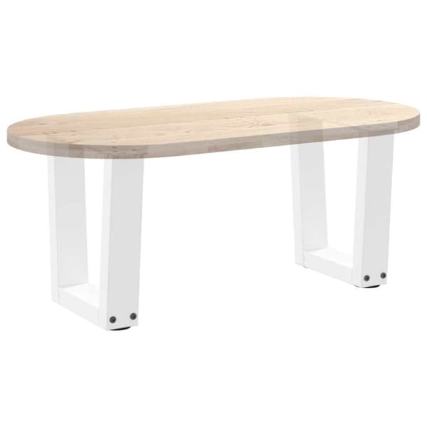 Soffbordsben V-formade 2 st vita 30x(30-31,3) cm stål