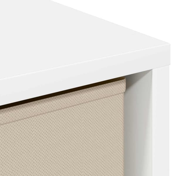 Sideboard med låda Vit 30,5 x 27 x 84,5 cm
