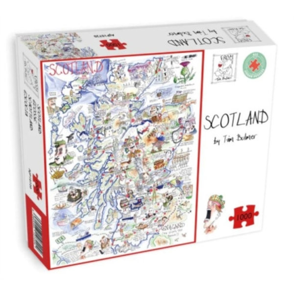 Map of Scotland Jigsaw 1000 Piece Puzzle
