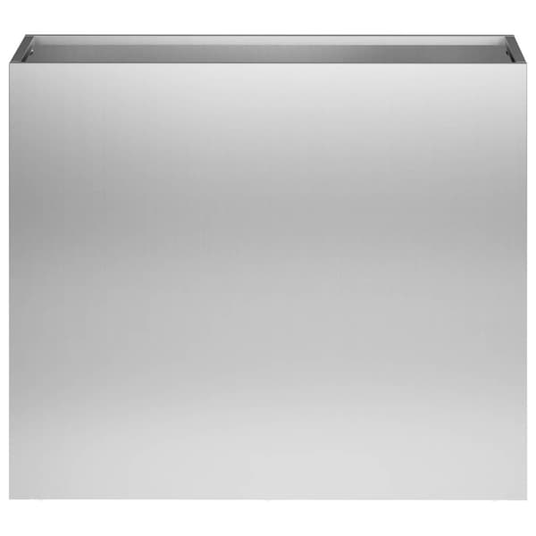 Trädgårdsplanterare 2 st Silver 50 x 20 x 40 cm
