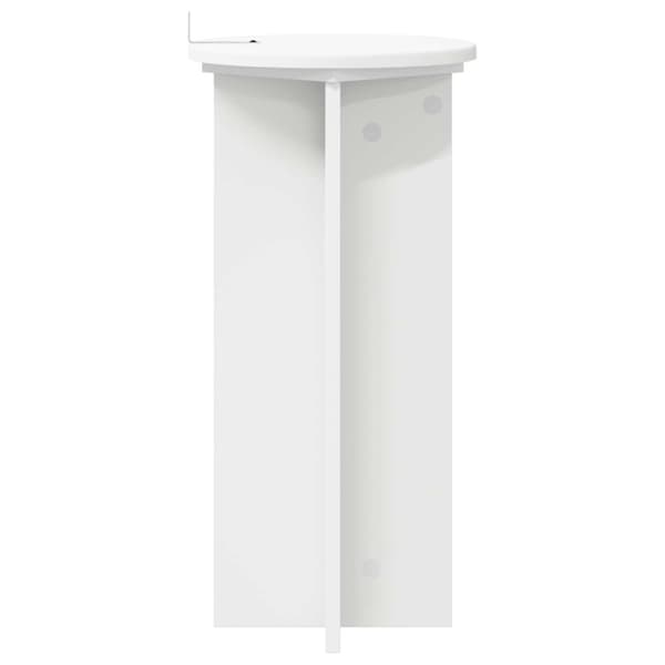 Växtställ 2 pcs Vit Ø29,5 x 60 cm Konstruerat trä