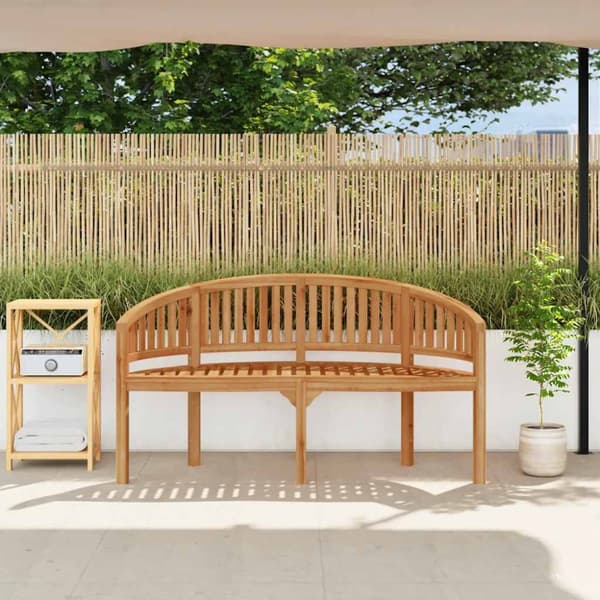 Bananbänk 151 cm massiv teak