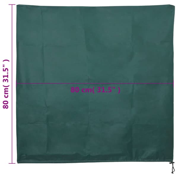 Fiberdukar med dragsko 4 st 70 g/m² 0,8x0,8 m
