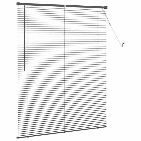 Persienn Silvergrå 150 x 110 cm PVC