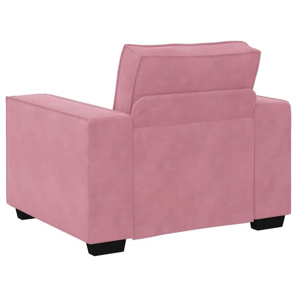 Soffstol rosa 100x78x84 cm sammet