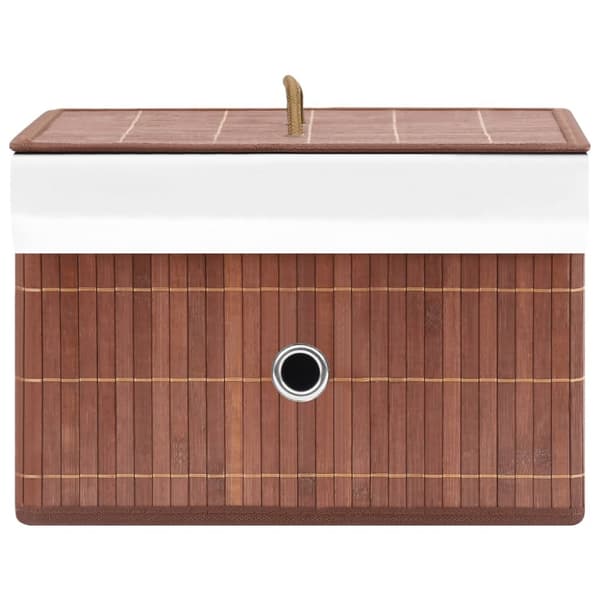 Förvaringslådor bambu 4 st brun