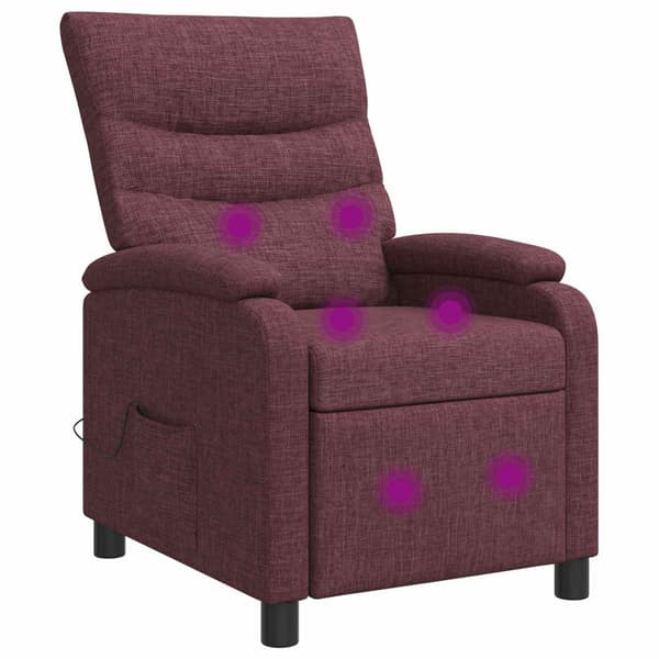 Massagefåtölj Lila Tyg