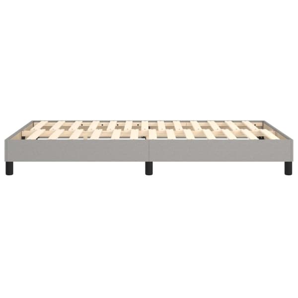 Boxspring-sängram ljusgrå 120x200 cm tyg