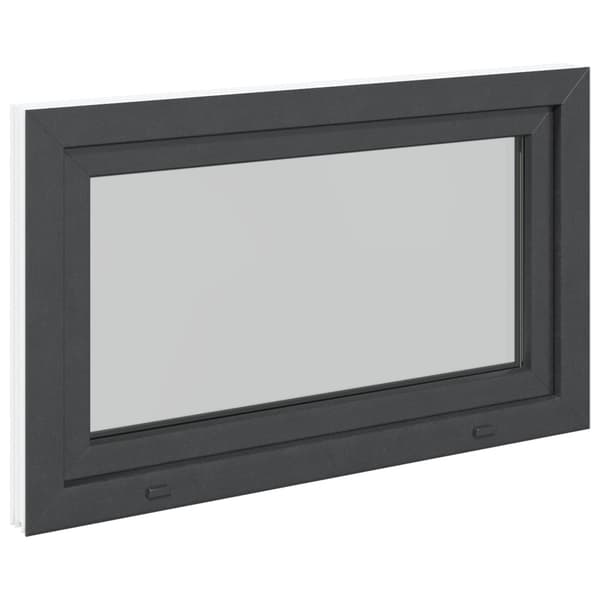 Källarfönster RISOR Antracit 100 x 50 cm PVC och glas