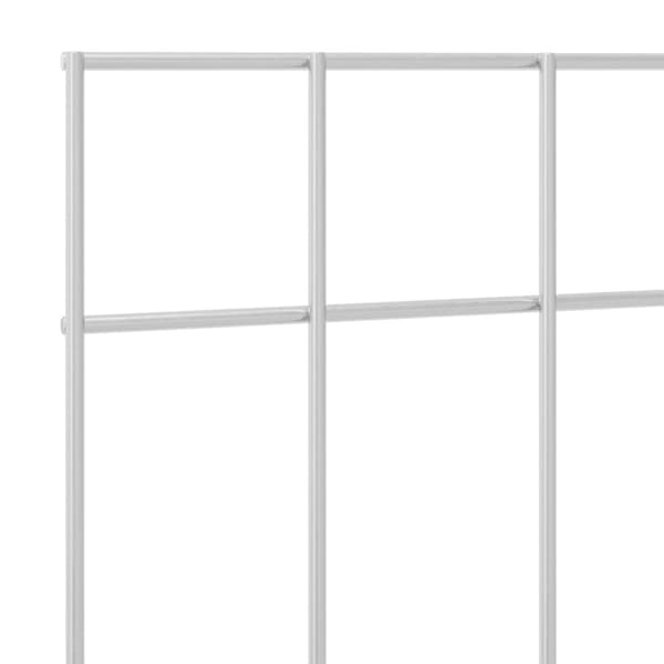 Trädgårdsstängselpanel 24 pcs Galvaniserat stål Silver