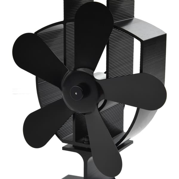 Kaminfläkt 5 blad svart