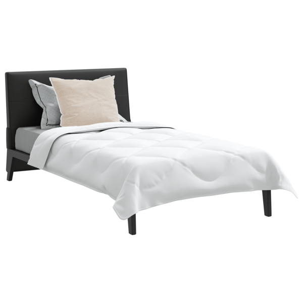 Duntäcke med kudde 2 pcs Vit Mikrofiber