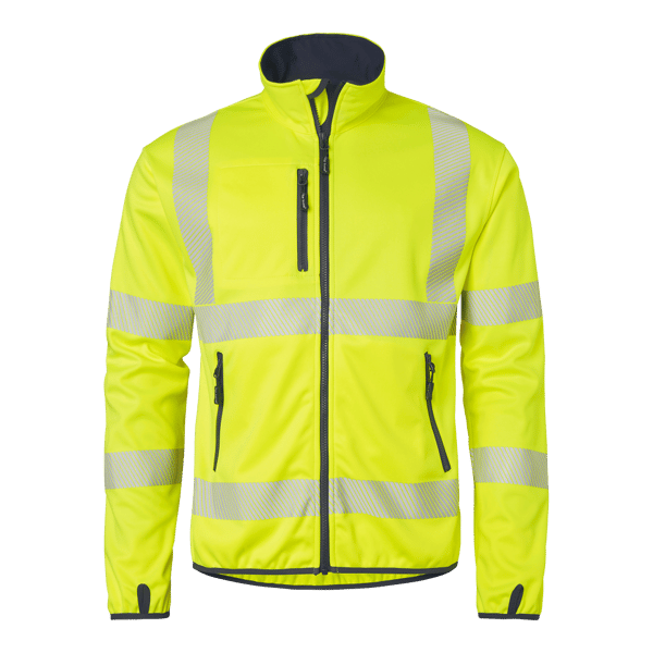 7721 Softshell Hi-Vis Fluorescent yellow/navy Unisex