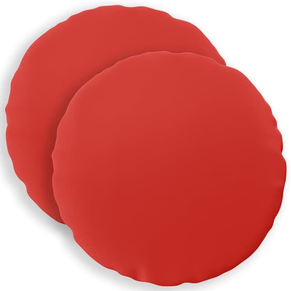 Kuddöverdrag 2 st HEERLEN Röd Ø 60 cm Polyester