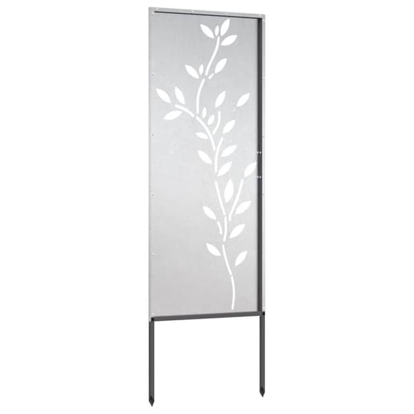 Trädgårds integritetsskärm Silver 50 x 140 cm Rostfritt stål