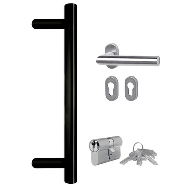 Ytterdörr vit 98x208 cm PVC