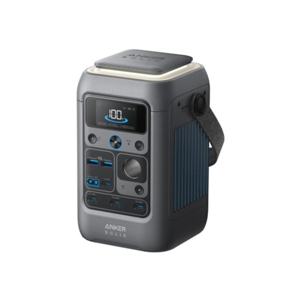 Anker SOLIX C300X DC - bärbar kraftstation - 300 Watt - LiFePO4 - 90000 mAh - 288 Wh Grå