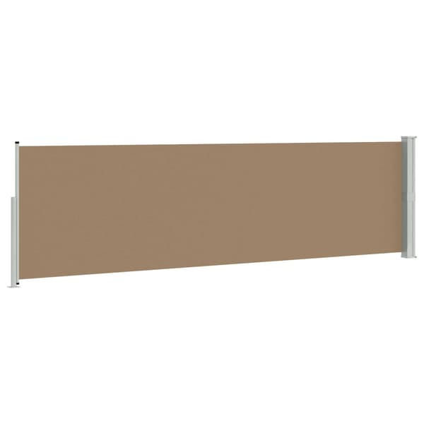 Utfällbar sidomarkis Taupe 300 x 120 cm Polyester