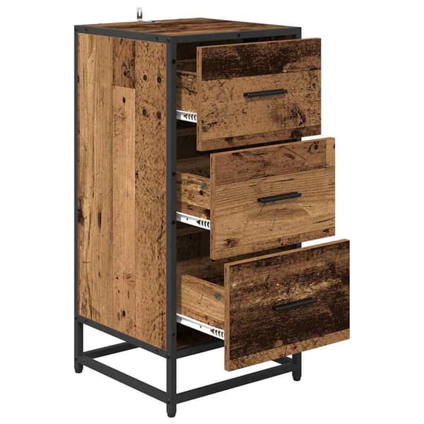 Sideboard Gammalt trä 35,5 x 35 x 76 cm