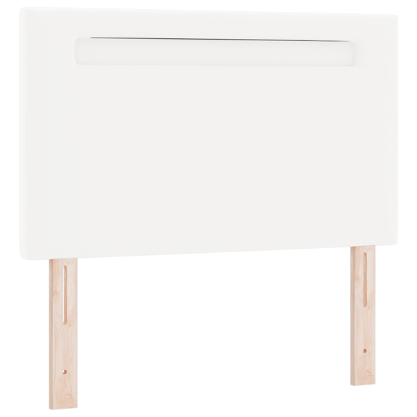 Bäddfjäder med LED-ljusslingor Vit 100 x 200 cm Konstläder