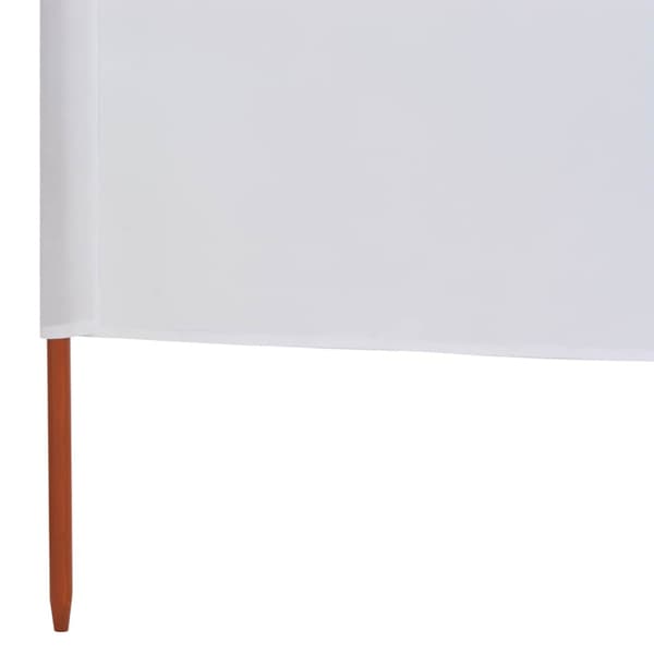 Vindskydd 5 paneler tyg 600x120 cm sandvit