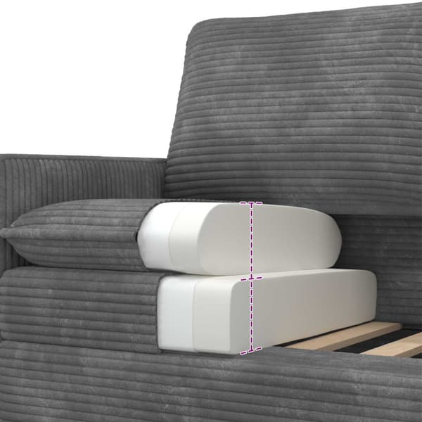 Soffa Ljusgrå 76 x 81 x 87,5 cm Polyester