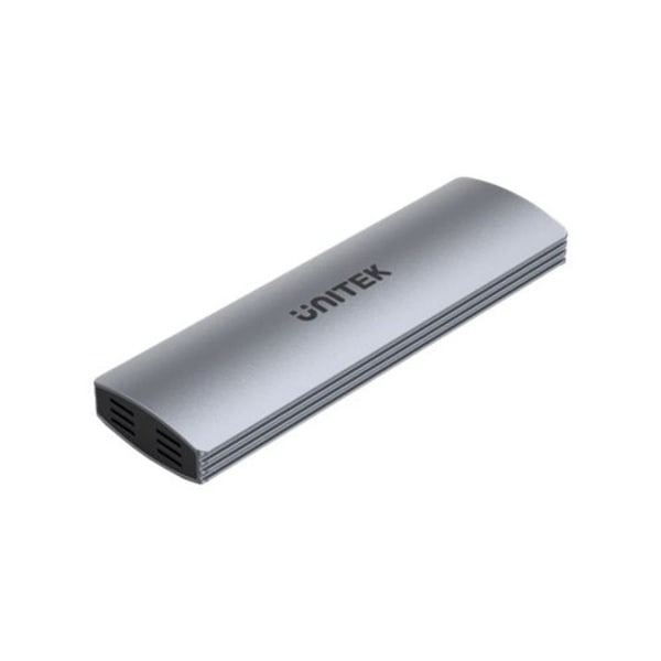 Unitek S1230A - förvaringslåda - M.2 Card (PCIe NVMe & SATA) - M.2 Card, USB-C Grå