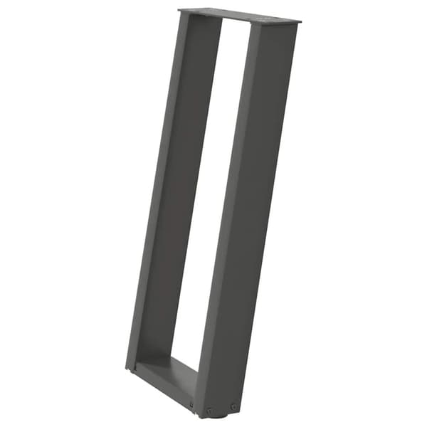 Konsolbordsben U-formade 2 st antracit 28x(72-73) cm stål