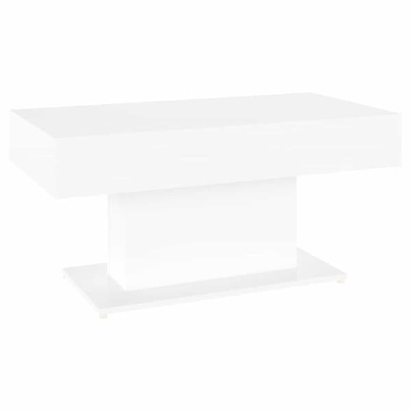 Soffbord vit 96x50x45 cm konstruerat trä