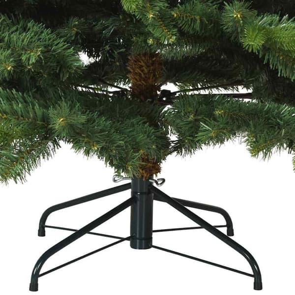 Plast Hingad Julgran med stativ Grön 240 cm PVC, PE och stål