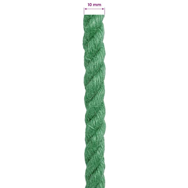 Juterep 10 mm Grön 100% Tossa jute