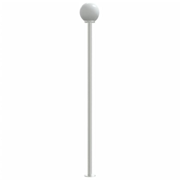 Utomhusgolvlampor 3 st silver 215 cm rostfritt stål