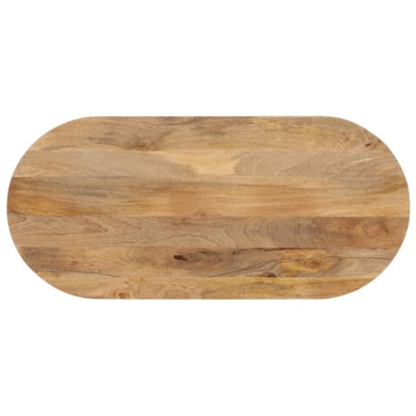 Bordsskiva 110x50x3,8 cm oval massivt mangoträ