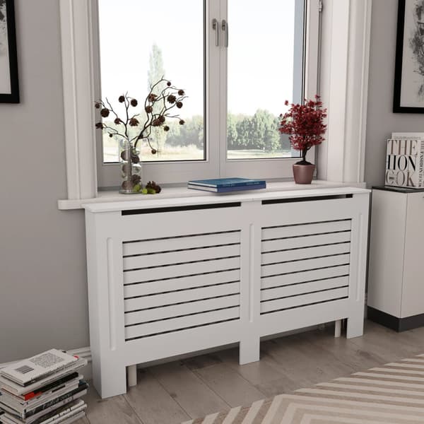 Elementskydd vit 152x19x81,5 cm MDF
